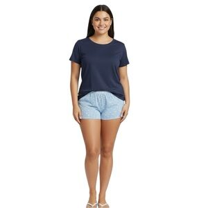 Disney Toy Story Cloud Size 3XL (22W-24W) Blue Elastic Waist Shorts